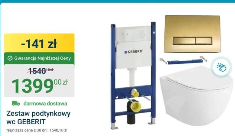 zestaw podtynkowy wc